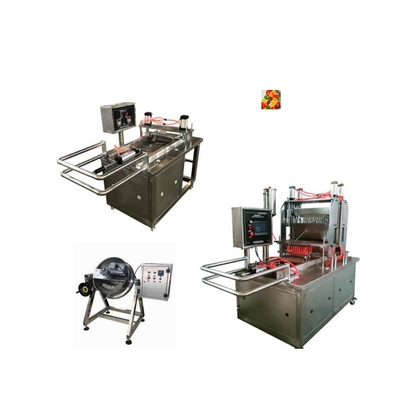 Υψηλή παραγωγικότητα 50 kg/h Πικτίνη αρκούδα γουμάρι μηχανή καταθέτης ζελέ γουμάρι ζαχαρωτά μηχανή κατασκευής γλυκών 3kw