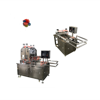 Υψηλή παραγωγικότητα 50 kg/h Πικτίνη αρκούδα γουμάρι μηχανή καταθέτης ζελέ γουμάρι ζαχαρωτά μηχανή κατασκευής γλυκών 3kw