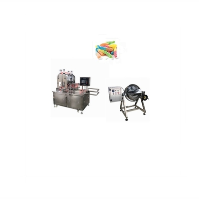 Υψηλή παραγωγικότητα 50 kg/h Πικτίνη αρκούδα γουμάρι μηχανή καταθέτης ζελέ γουμάρι ζαχαρωτά μηχανή κατασκευής γλυκών 3kw