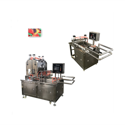 Υψηλή παραγωγικότητα 50 kg/h Πικτίνη αρκούδα γουμάρι μηχανή καταθέτης ζελέ γουμάρι ζαχαρωτά μηχανή κατασκευής γλυκών 3kw