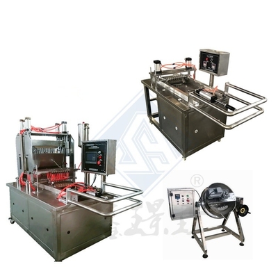 1.5KW/220V μηχανή κατασκευής ζαχαρωτών για την πλήρως αυτόματη παραγωγή ζαχαροκάλαμων